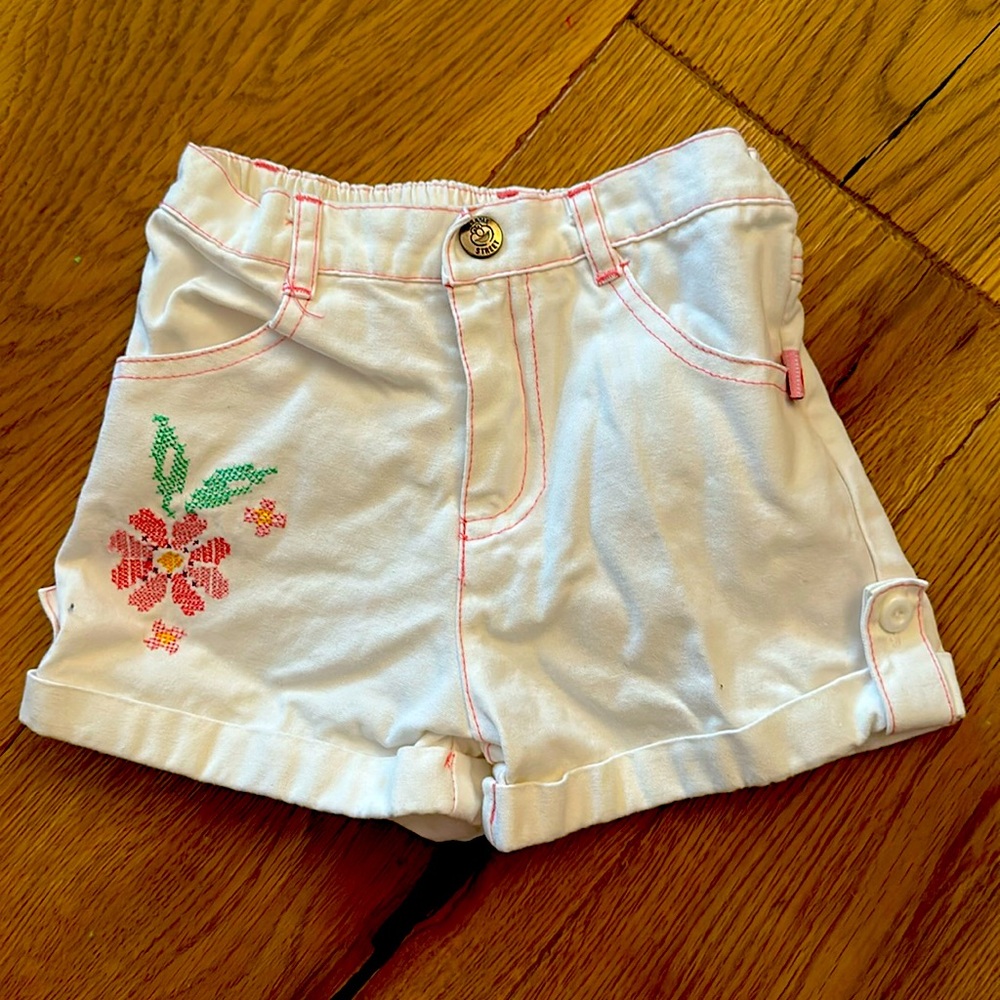 White Toddler Shorts by Nanette